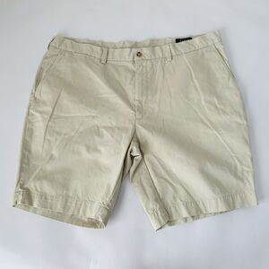 Polo Ralph Lauren Chino‎ Shorts Mens 40 Beige Flat Front Preppy Career Normcore